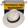 Ein Hut mit der Aufschrift Clásico Montecristi – Panamahut, von höchster Qualität und originell.