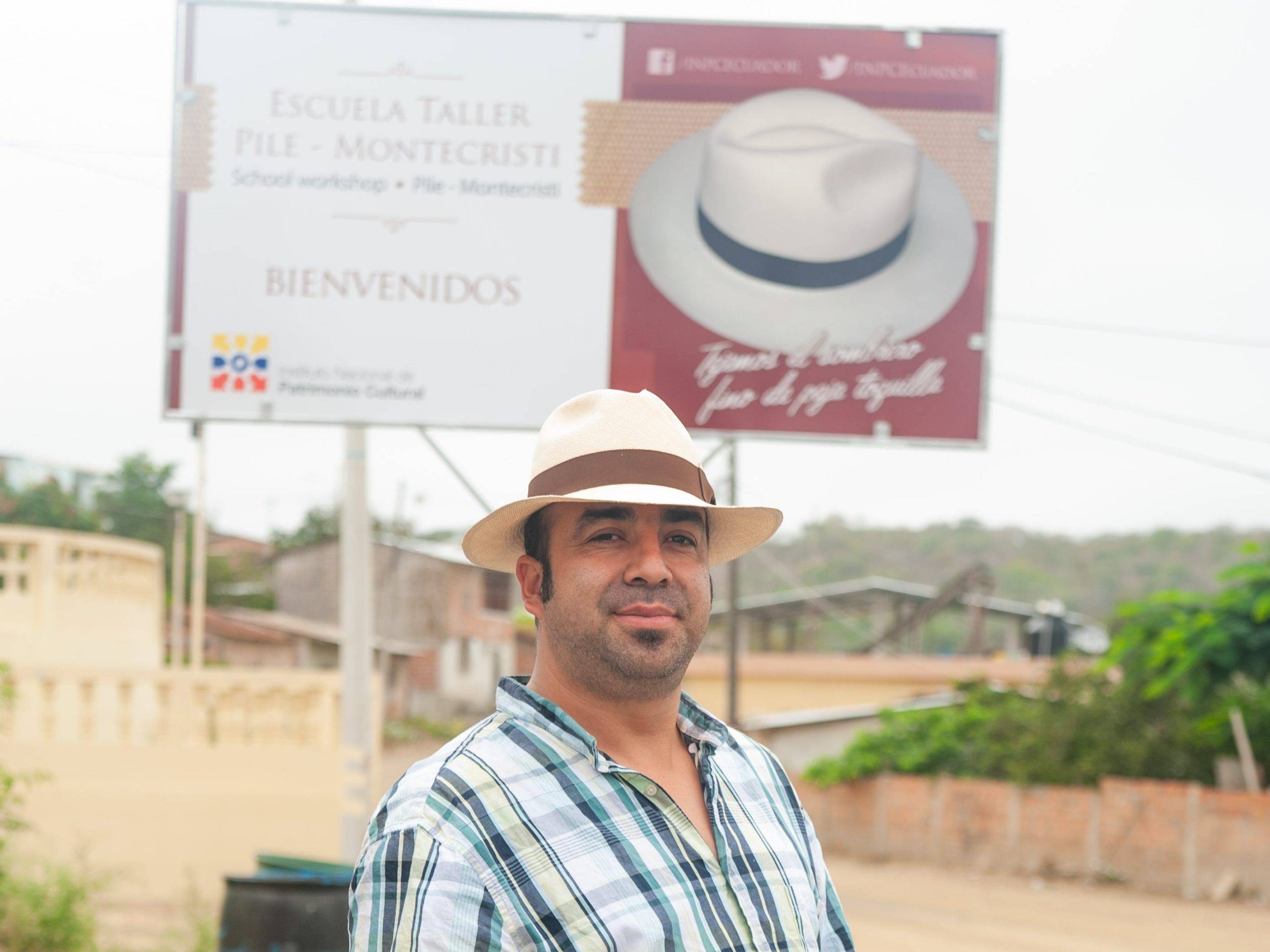 A man with a hat.