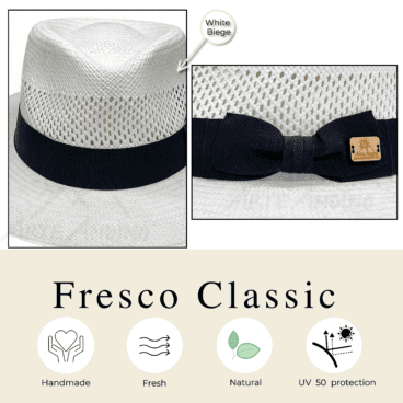 Panama hat fresco, Bogart Fedora hat