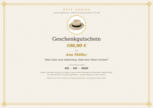 Gutschein-Zertifikat Elfenbein (A4 quer) – Bild 2